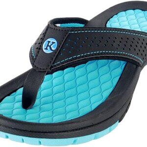 Women's Waterproof Flip Flops Foam Rubber Arch Support Outdoor Shoes